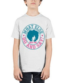 WHAT ELSE DO AND SAY Style 14# - black afro - Youth Tee Unisex
