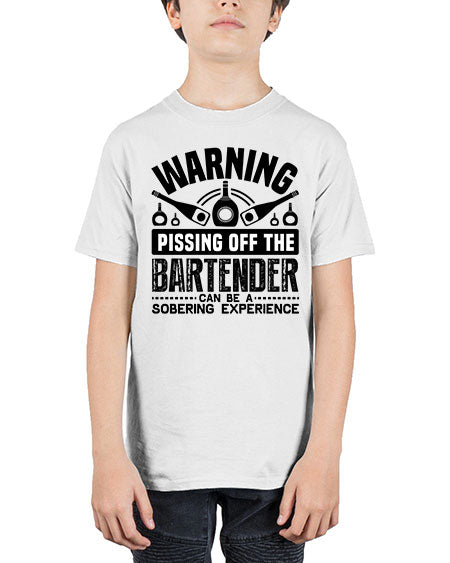 Warning Style 462# - bartender - Youth Tee Unisex