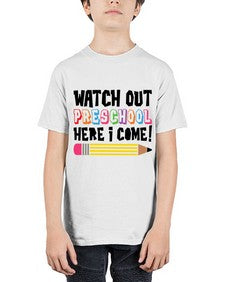 Watch Out Preschool 991# - prek headstart - Youth Tee Unisex