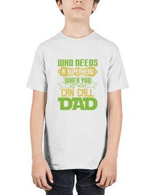 Who needs 266# - cartoon super hero - Youth Tee Unisex