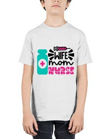 Wife Mom Nurse Style Style 1642# - nurse - Youth Tee Unisex