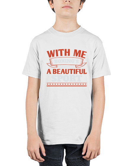 With me boxings a beautiful sport 1736# - boxing - Youth Tee Unisex