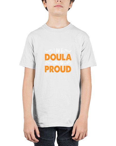 WomensIamadoulaandIamproudgiftforfunnymidwifedoula1652# - doubla - Youth Tee Unisex