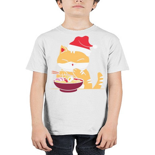 Xmas Kawaii Anime Shiba Inu Eating Ramen 289# - anime - Youth Tee Unisex
