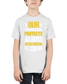 Your constituion protects aliens and drunks 49# - ufo - Youth Tee Unisex
