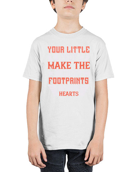 Your little feet make the biggest footprints in our hearts Style 479# - baby - Youth Tee Unisex