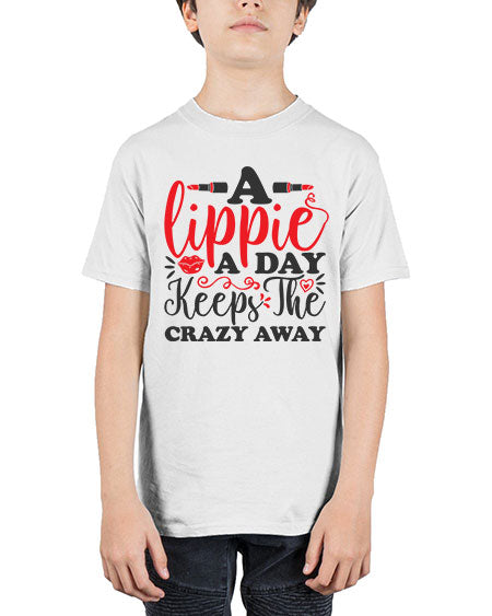 a lippie a day keeps the crazyaway Style 166# - beauty - fashion - Youth Tee Unisex