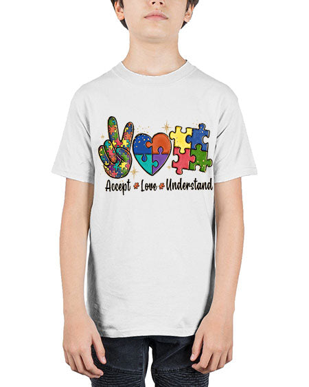accept love understand 2# - autism - Youth Tee Unisex