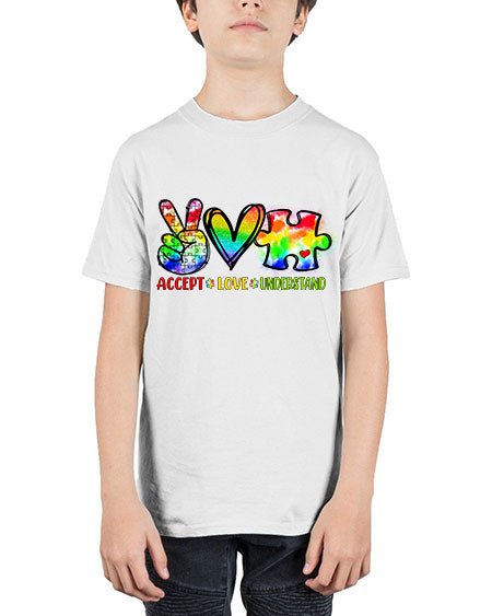 accept love understand - autism - Youth Tee Unisex