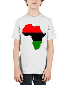 africamap 276# - black words and phrases - Youth Tee Unisex