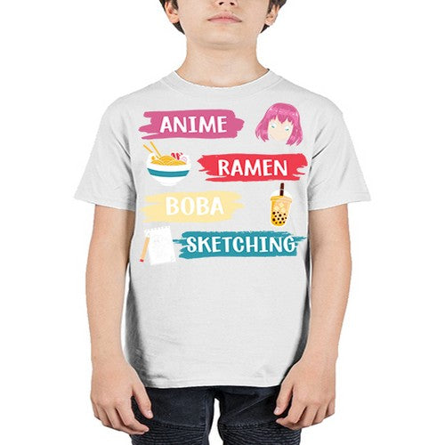 anime ramen boba sketching212# - anime - Youth Tee Unisex