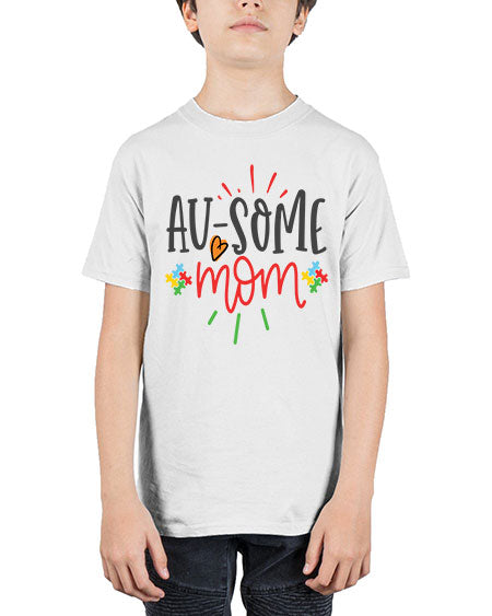 ausome mom Style 4# - autism - Youth Tee Unisex