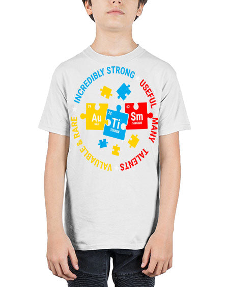 autism elements periodic table awareness 19# - autism - Youth Tee Unisex