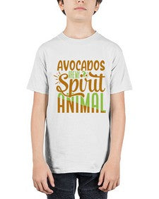 avocados are my spirit animal 32# - Avocado - Youth Tee Unisex