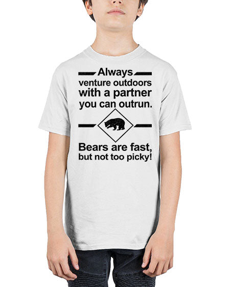 bears are fast but not picky 55# - bears - animals - Youth Tee Unisex