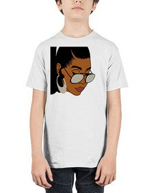 black afro 42# - black girls or women - Youth Tee Unisex