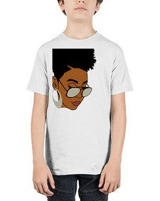 black afro 44# - black girls or women - Youth Tee Unisex