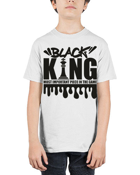black king 214# - black words and phrases - Youth Tee Unisex