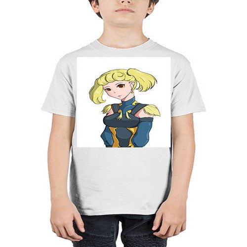 blonde girl wearing royal dress 30# - anime - Youth Tee Unisex