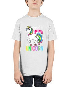 born to be a unicorn 72# - unicorn - Youth Tee Unisex