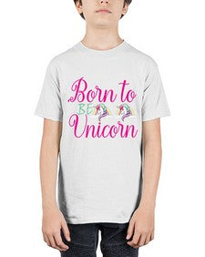 born to be unicorn 73# - unicorn - Youth Tee Unisex