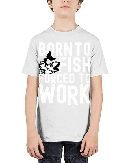 born to fish 64# - shark-fish - Youth Tee Unisex