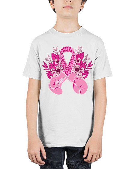 boxing gloves breast cancer - breast cancer - Youth Tee Unisex