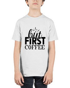 but first coffee 697# - tea - Youth Tee Unisex