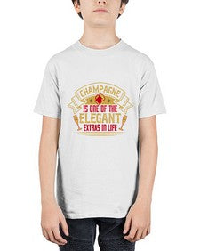 champagne is one of the elegant extras in life 79# - drinking - Youth Tee Unisex