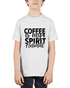 coffee is my spirit animal 820# - tea - Youth Tee Unisex