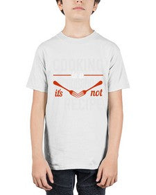 cooking is a philosophy its not a recipe 128# - cooking - Youth Tee Unisex