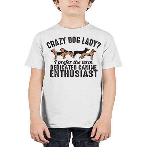 crazy dog lady - dogs - Youth Tee Unisex
