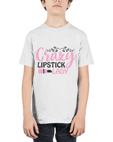 crazy lipstick lady Style 159# - beauty - fashion - Youth Tee Unisex