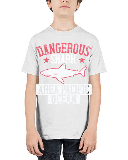 dangerous shark area pacific ocean Style 92# - shark-fish - Youth Tee Unisex