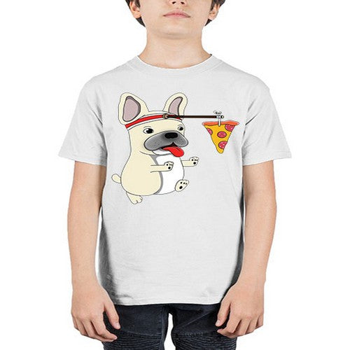 dog pizza funny shirt 90# - dogs - Youth Tee Unisex