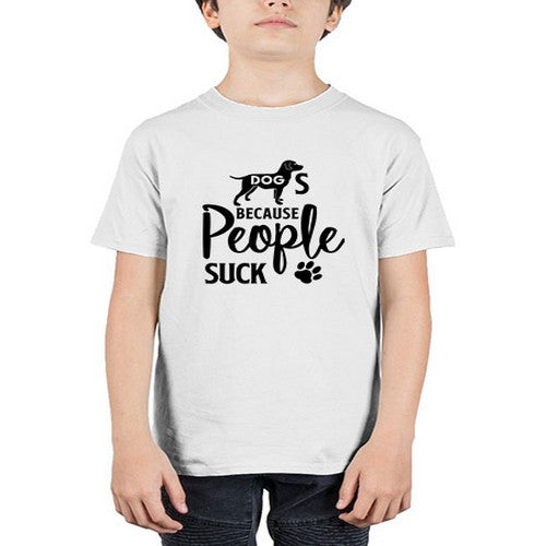 dogs because people suck 128# - dogs - Youth Tee Unisex