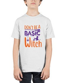 dont be a basic witch 45# - witch - Youth Tee Unisex