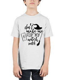 dont make me flip my witch switch 44# - witch - Youth Tee Unisex