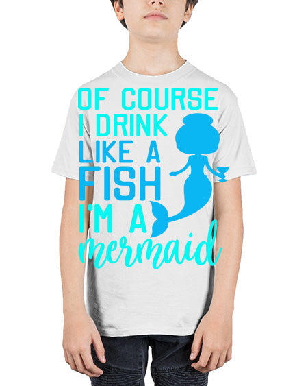 drinklikeafishvk 61# - shark-fish - Youth Tee Unisex