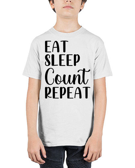 eat sleep count repeat 735# - pharmacist - Youth Tee Unisex