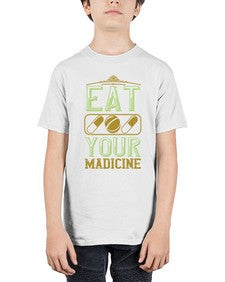 eat your madicine 160# - vegan - Youth Tee Unisex
