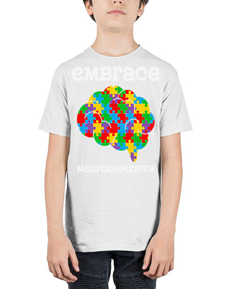 embrace neurodiversity autism awareness 87# - autism - Youth Tee Unisex
