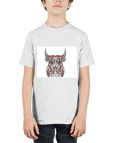 ethnic bull 418# - mandala - Youth Tee Unisex