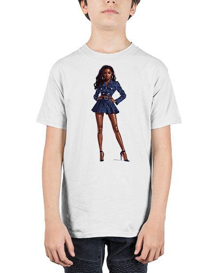 fashion girl in indigo 29# -  fashion - Youth Tee Unisex