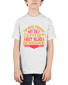 fathers provide not only support but also encouragement 195# - parents day - Youth Tee Unisex
