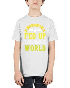 fed by plans fed up with the world 168# - vegan - Youth Tee Unisex