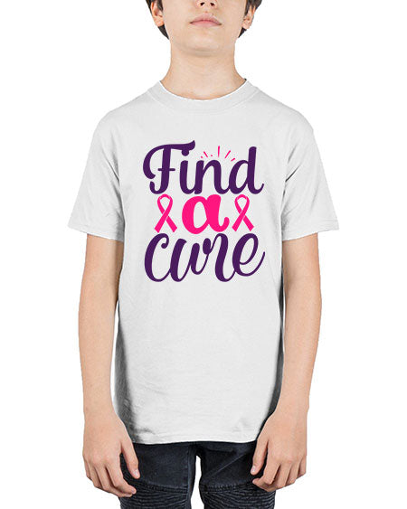 find a cure - breast cancer - Youth Tee Unisex