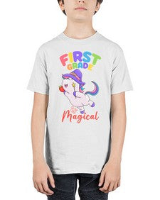 first Grade is Magical Unicorn 142# - first grade - Youth Tee Unisex
