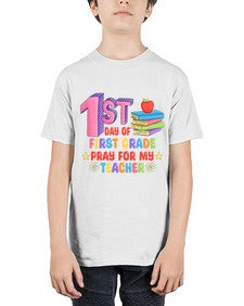 first day of first Grade 101# - first grade - Youth Tee Unisex