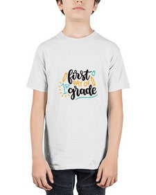 first day of first grade 102# - first grade - Youth Tee Unisex